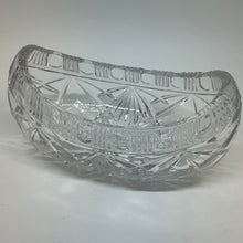 Load image into Gallery viewer, Vintage Oval Crystal Trinket Dish