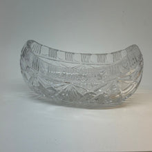 Load image into Gallery viewer, Vintage Oval Crystal Trinket Dish