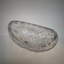 Load image into Gallery viewer, Vintage Oval Crystal Trinket Dish