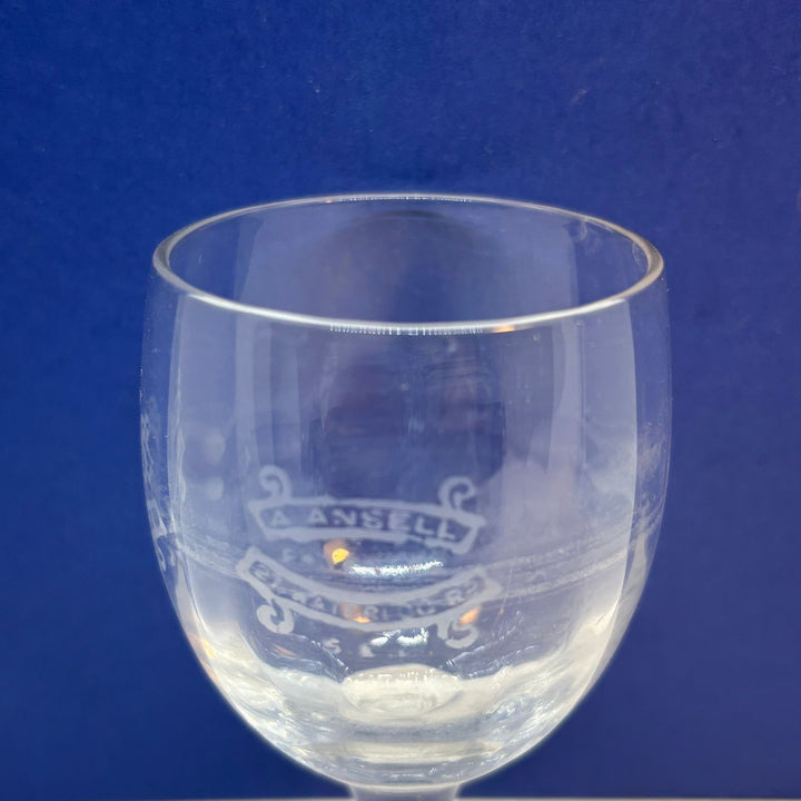 Vintage A. Ansell Cordial Glass