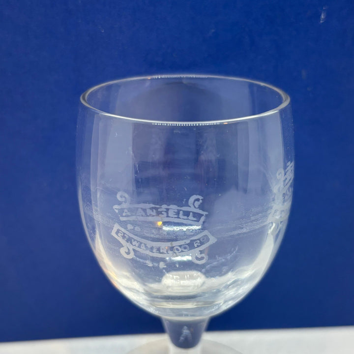Vintage A. Ansell Cordial Glass