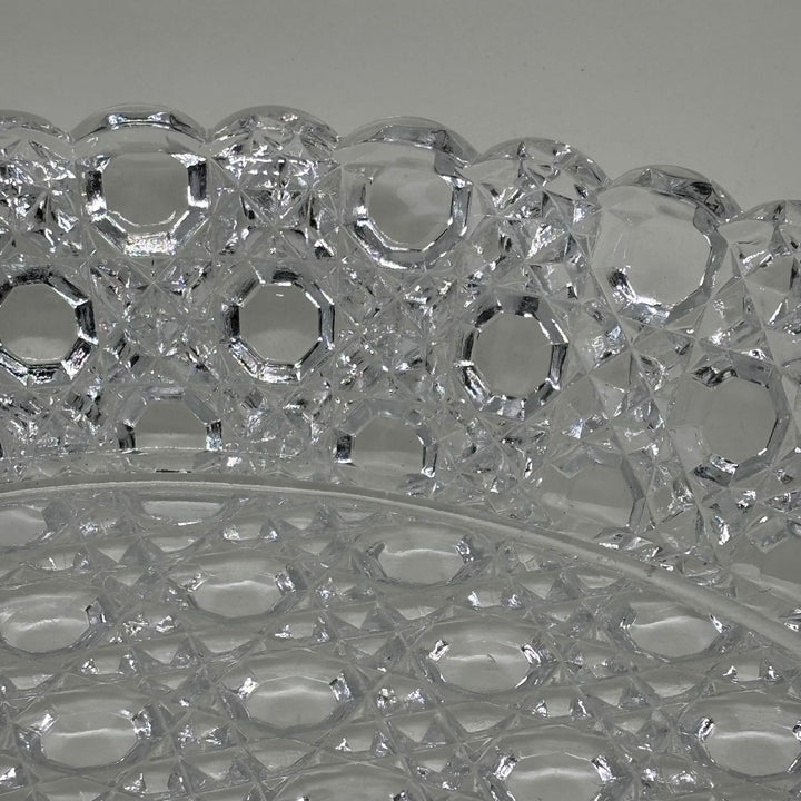 Large Vintage Moulded Glass Dish