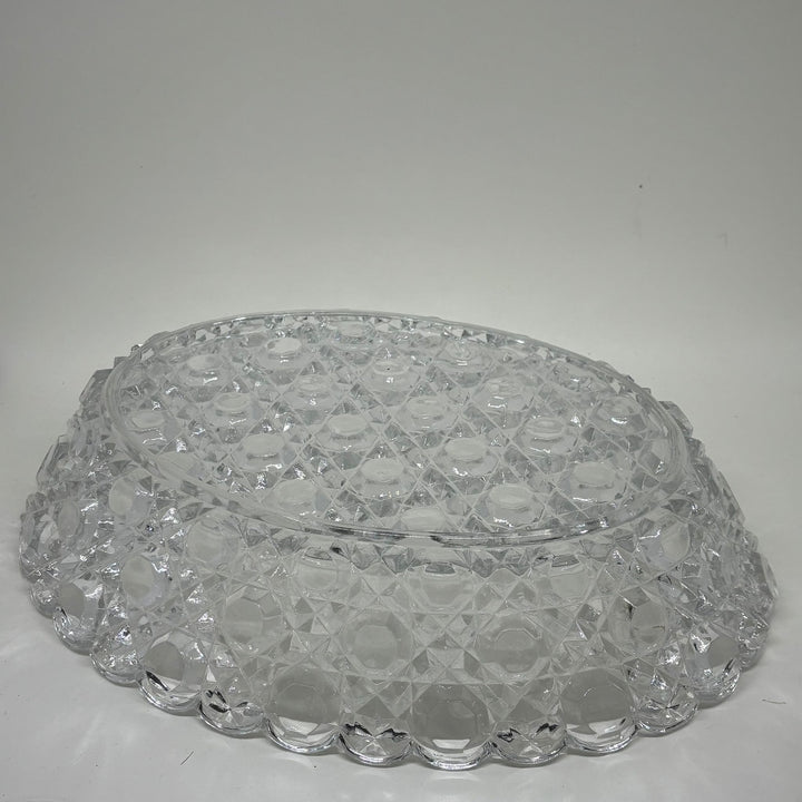Large Vintage Moulded Glass Dish
