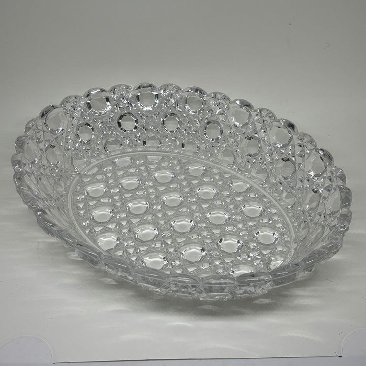 Large Vintage Moulded Glass Dish