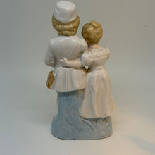 Load image into Gallery viewer, Vintage Hand-Painted Postwoman and Child Figurine