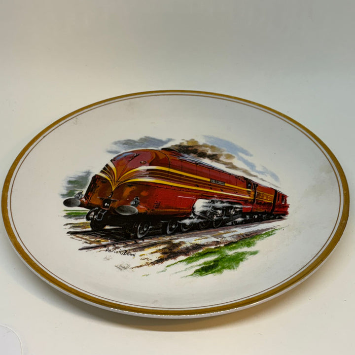Vintage Plate Derick Brown Locomotive Liverpool Road Pottery