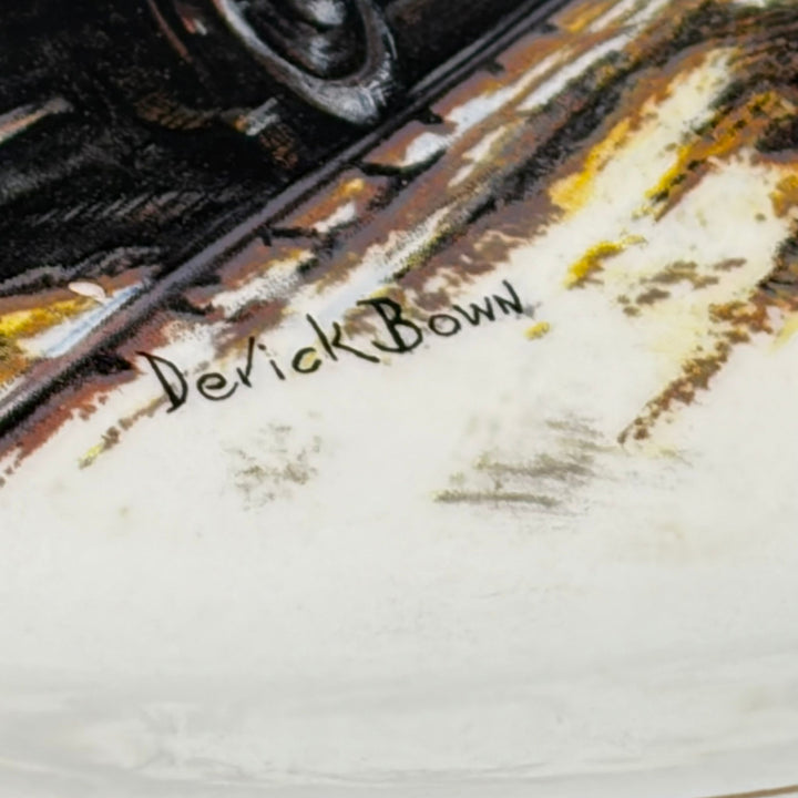 Vintage Plate Derick Brown Locomotive Liverpool Road Pottery