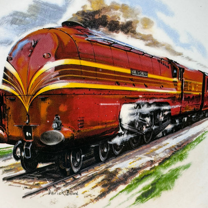 Vintage Plate Derick Brown Locomotive Liverpool Road Pottery
