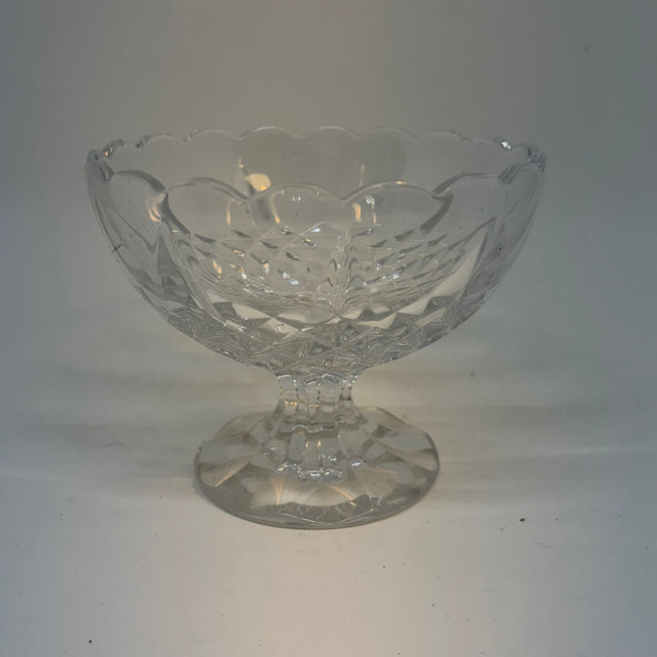 Vintage Crystal Coupe Trinket Bowl