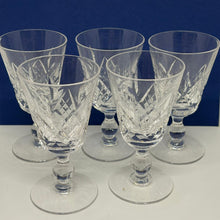 Load image into Gallery viewer, Set of 5 Vintage Crystal Aperitif Glasses