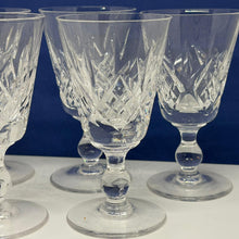 Load image into Gallery viewer, Set of 5 Vintage Crystal Aperitif Glasses