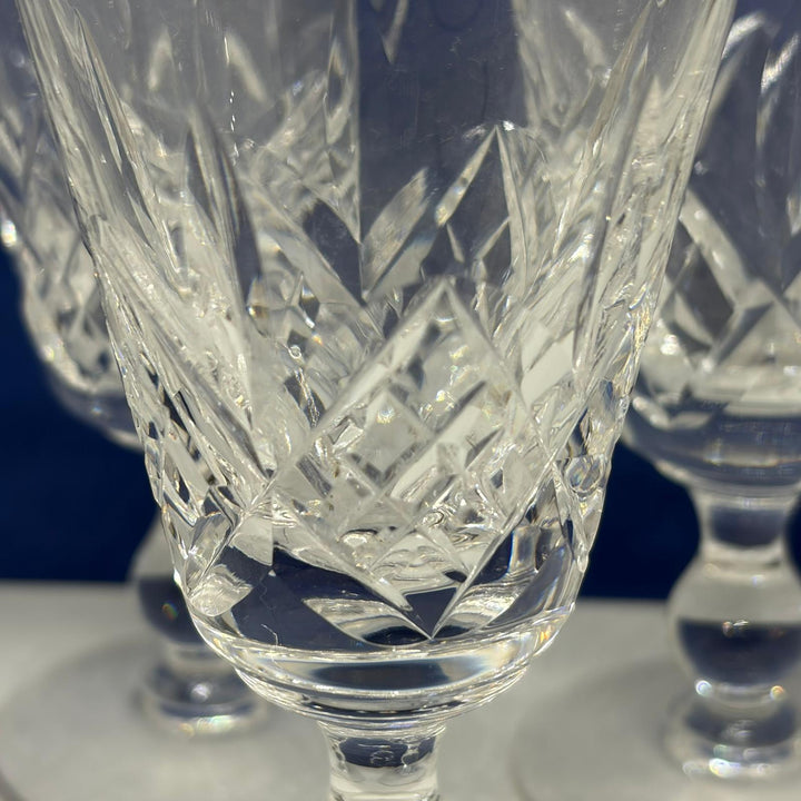 Set of 5 Vintage Crystal Aperitif Glasses