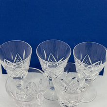 Load image into Gallery viewer, Set of 5 Vintage Crystal Aperitif Glasses