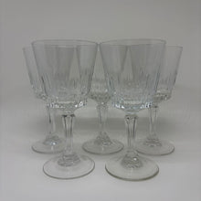 Load image into Gallery viewer, Set of 5 Vintage Crystal Wine Glasses