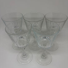 Load image into Gallery viewer, Set of 5 Vintage Crystal Wine Glasses