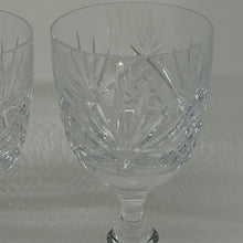 Load image into Gallery viewer, Set of 3 Vintage Edinburgh Crystal Iona Wine Glasses