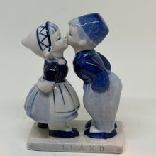 Load image into Gallery viewer, Vintage Delft Blue Porcelain Kissing Figurine Elesva Holland