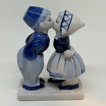 Load image into Gallery viewer, Vintage Delft Blue Porcelain Kissing Figurine Elesva Holland