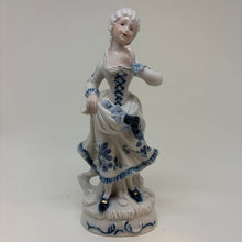 Load image into Gallery viewer, Vintage Porcelain Victorian Lady with Fruit Figurine