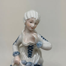 Load image into Gallery viewer, Vintage Porcelain Victorian Lady with Fruit Figurine