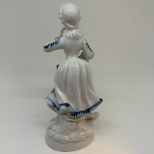 Load image into Gallery viewer, Vintage Porcelain Victorian Lady with Fruit Figurine