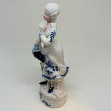 Load image into Gallery viewer, Vintage Porcelain Victorian Lady with Fruit Figurine