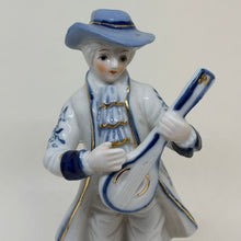 Load image into Gallery viewer, Vintage Porcelain Victorian Style Boy Playing the Mandolin Figurine