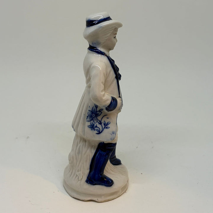 Vintage Porcelain Victorian Style Boy with Mandolin Figurine
