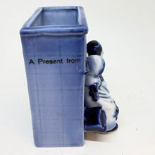 Load image into Gallery viewer, Antique German Children by the Chimney Vase by Rauenstein Delft