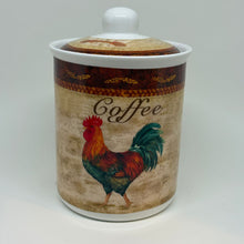 Load image into Gallery viewer, Vintage The Leonardo Collection Rooster Ceramic Coffee Canister