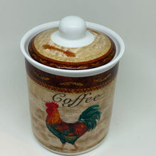 Load image into Gallery viewer, Vintage The Leonardo Collection Rooster Ceramic Coffee Canister