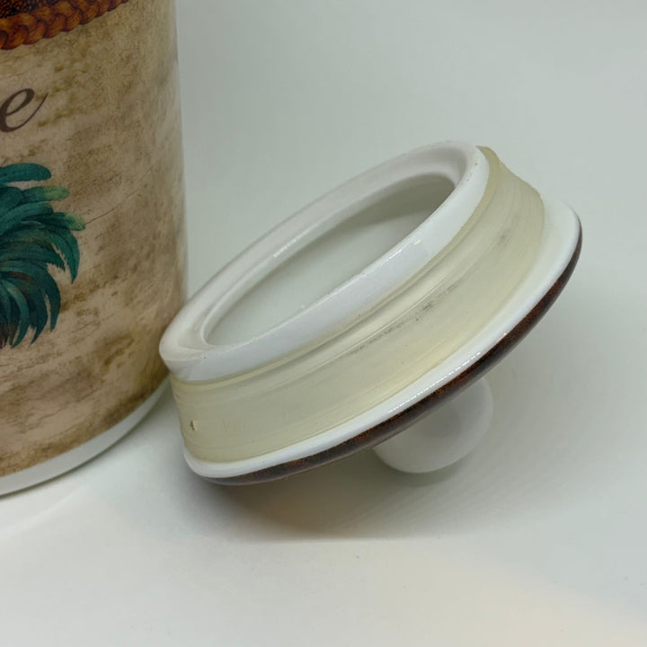 Vintage The Leonardo Collection Rooster Ceramic Coffee Canister