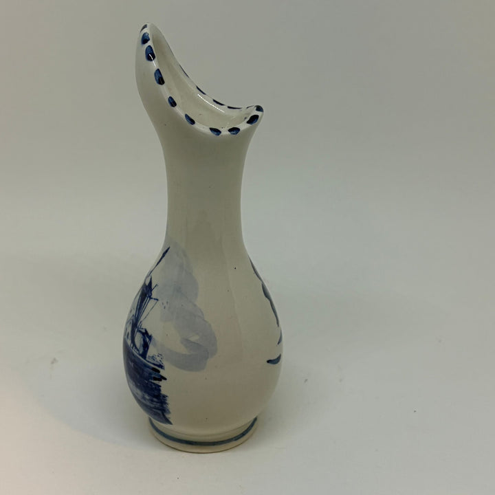 Vintage Delftware Windmill Bud Vase
