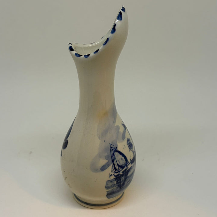 Vintage Delftware Windmill Bud Vase