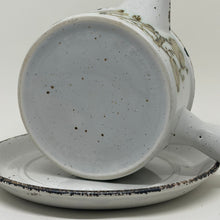 Load image into Gallery viewer, Vintage Sauce Boat and Under Plate Midwinter Stonehenge Green Leaves