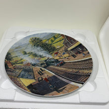 Load image into Gallery viewer, Vintage Display Plate 'Busy Line' Country Railways Royal Worcester Plate