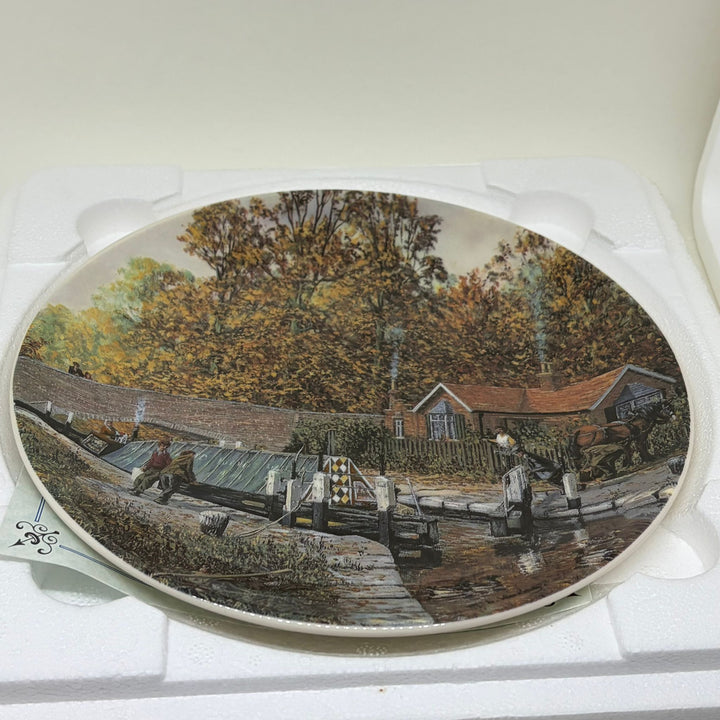 Vintage Display Plate 'Helping Hands' Rural Water Wedgwood Plate