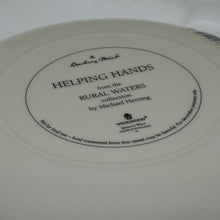 Load image into Gallery viewer, Vintage Display Plate 'Helping Hands' Rural Water Wedgwood Plate