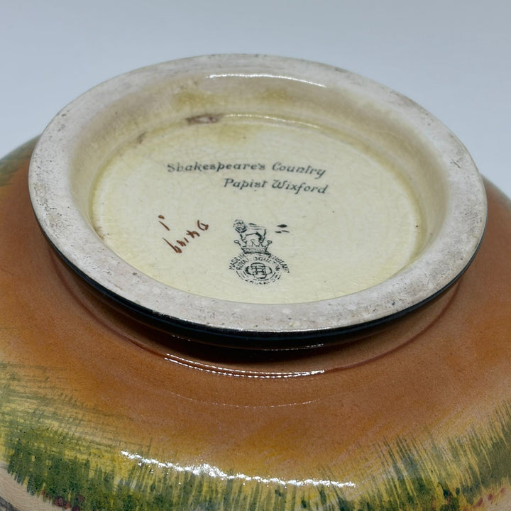 Rare Vintage Royal Doulton Shakespeare’s Country 'Papist Wixford' Hand Painted Bowl