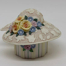 Load image into Gallery viewer, Vintage Jane Asher Willow Hall Floral Hat DH06 Alison Trinket Box