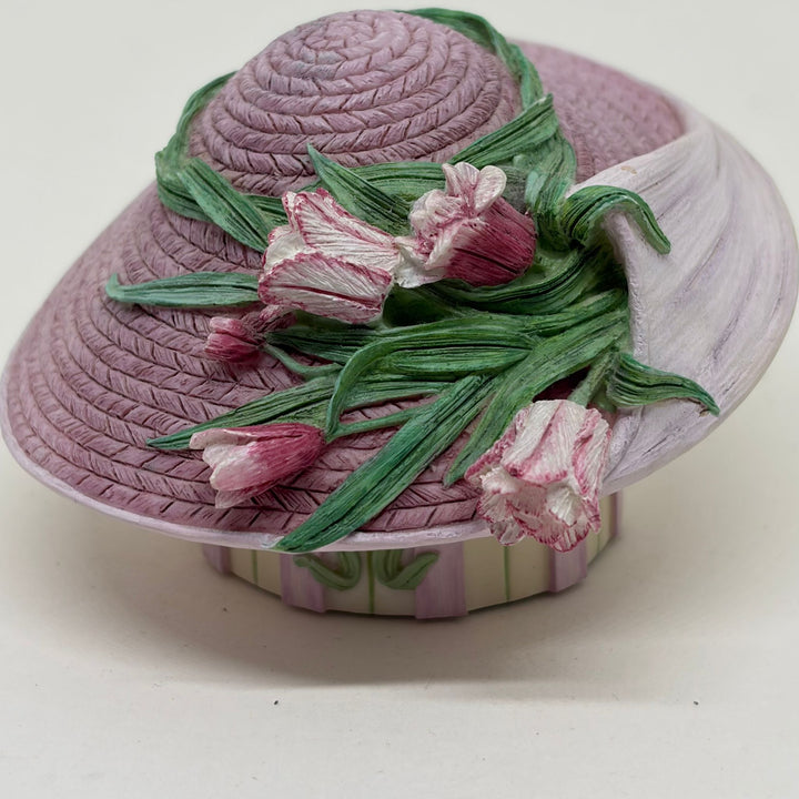 Vintage Jane Asher Willow Hall Floral Hat DH02 Frances Trinket Box