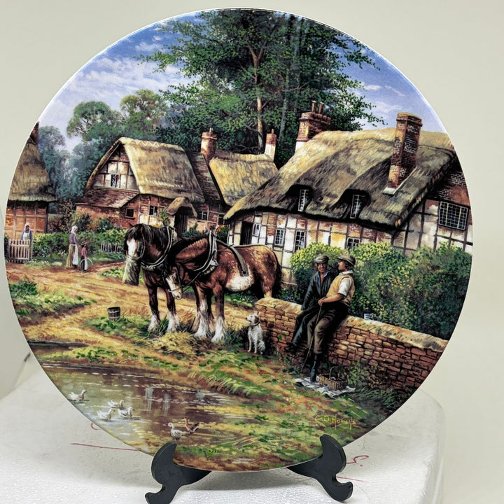 Vintage Wedgwood Limited Edition 'Lunch Break' Country Days Plate 1992