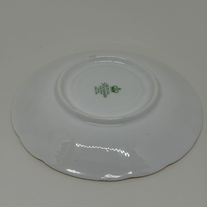 Vintage Burgundy & Gold Royal Standard Spare or Replacement Saucer