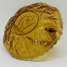 Load image into Gallery viewer, Vintage Ember Glass Basket Fruit Bowl