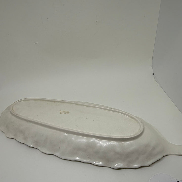 Vintage Spode Velamour Creamware Serving Dish