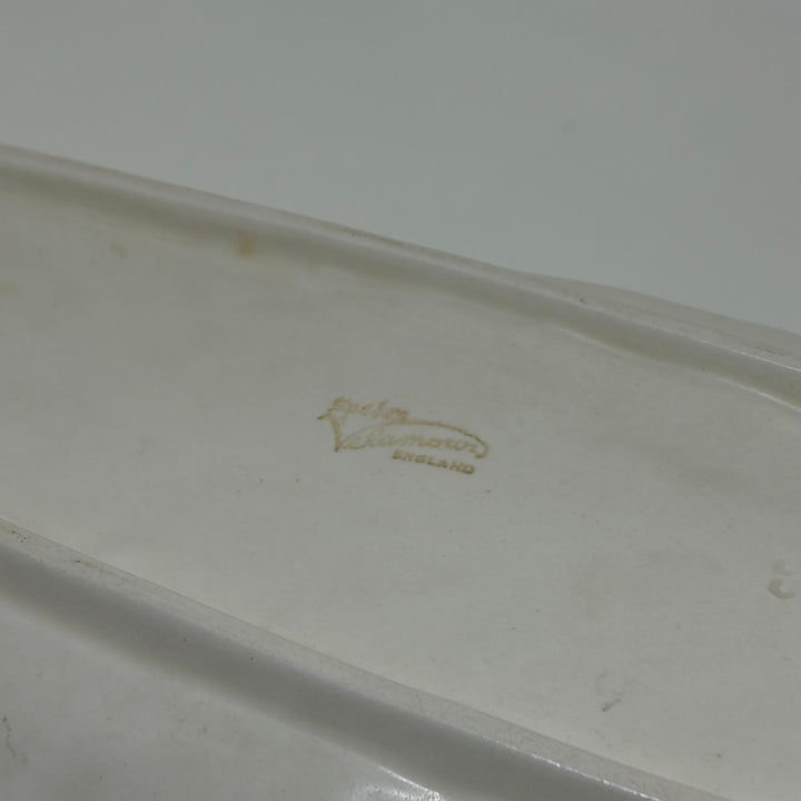 Vintage Spode Velamour Creamware Serving Dish