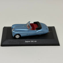 Load image into Gallery viewer, Vintage Diecast Atlas Editions 1:43 Scale Model Car 4641103 Jaguar XK140 Blue