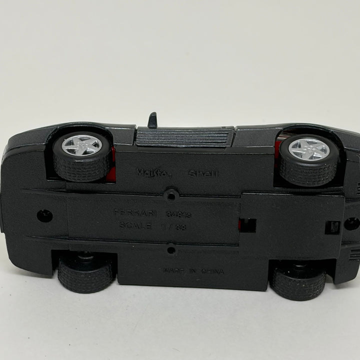 Vintage Maisto Shell Collezione Ferrari 348 TS Grey Die-Cast Model Car 1:38