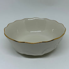 Load image into Gallery viewer, Vintage Lenox Rose and Ribbons Bowl with 24K Gold Trim