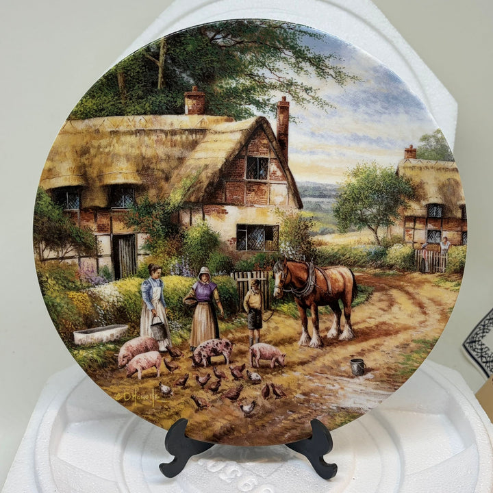 Vintage Wedgwood 'Feeding Time' Country Days Fine Bone China Plate